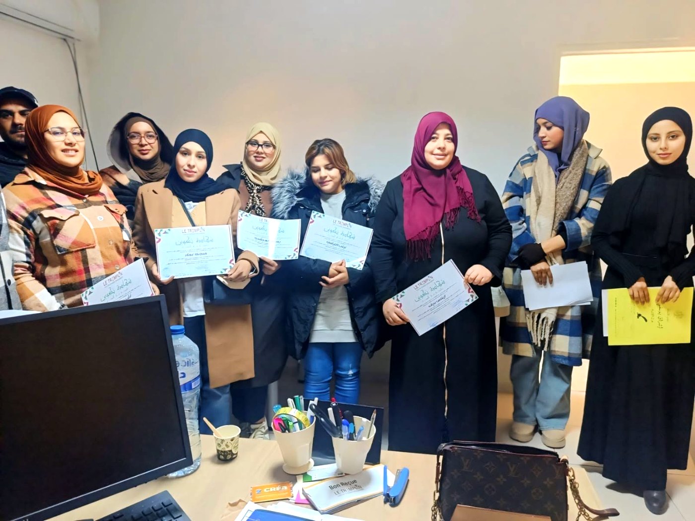 Remise de certificats aux apprenantes